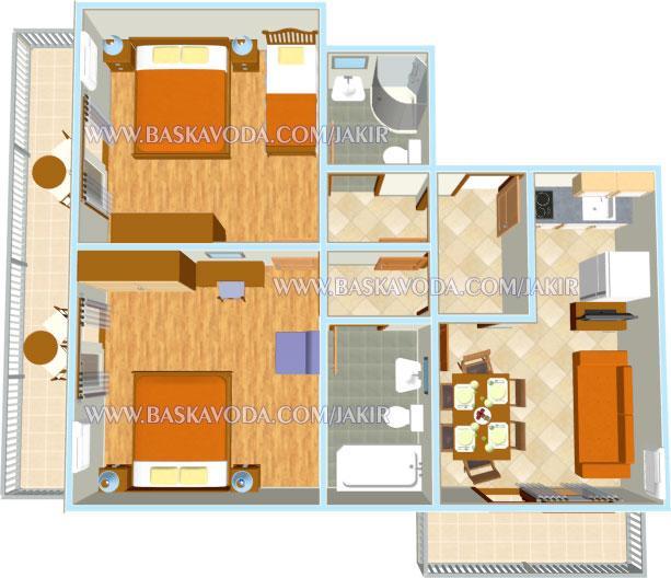 Apartman Jakir 巴什卡沃达 外观 照片